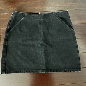 Black Denim Topshop Skirt - Size US 8